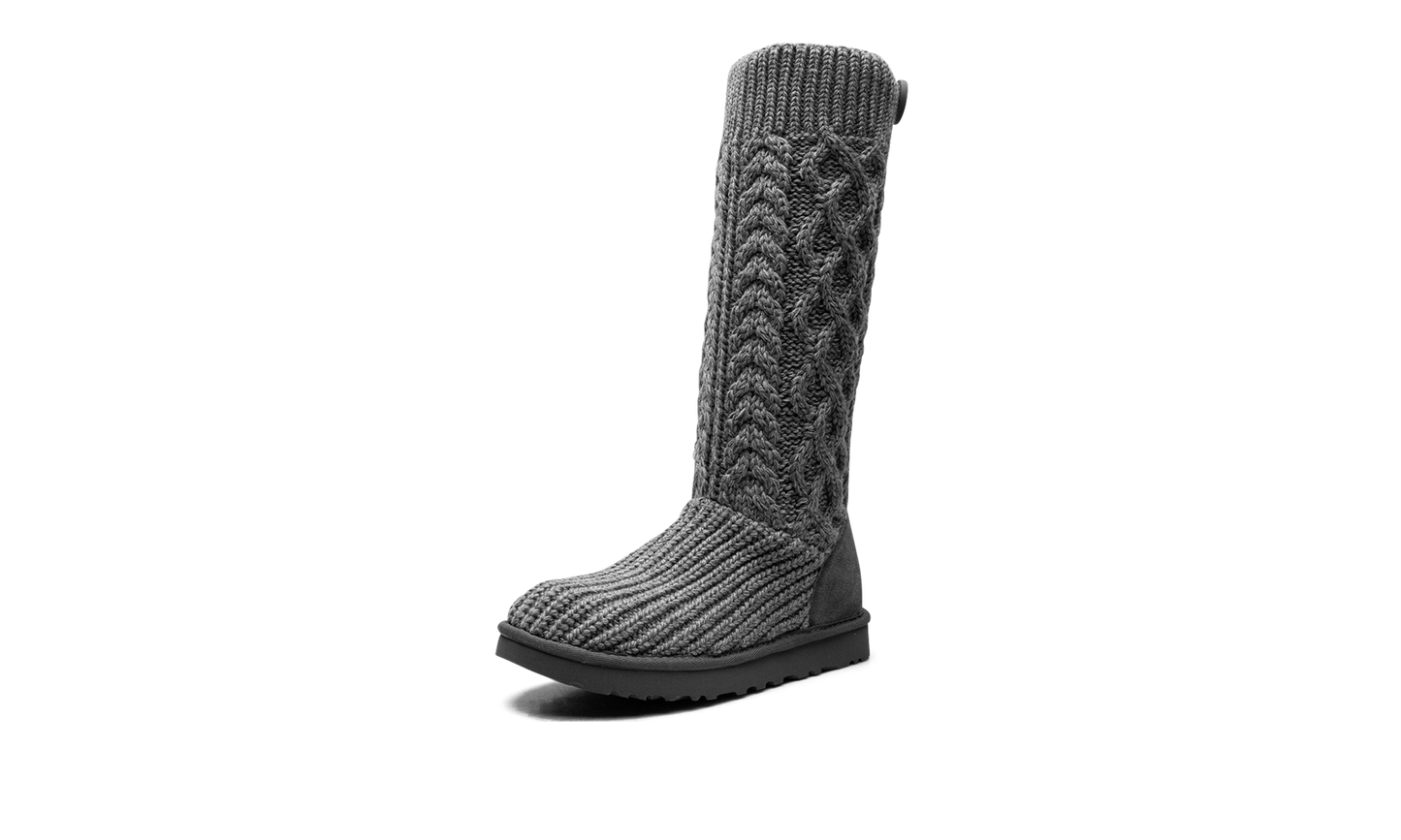 Classic Cardi Cabled Knit Boot WMNS "Grey" 1146010 GREY