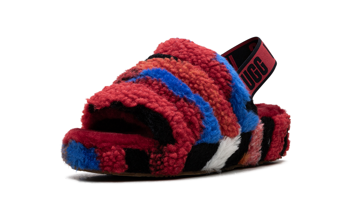 Fluff Yeah Slide WMNS "Cali Collage Red" 1118164 RED