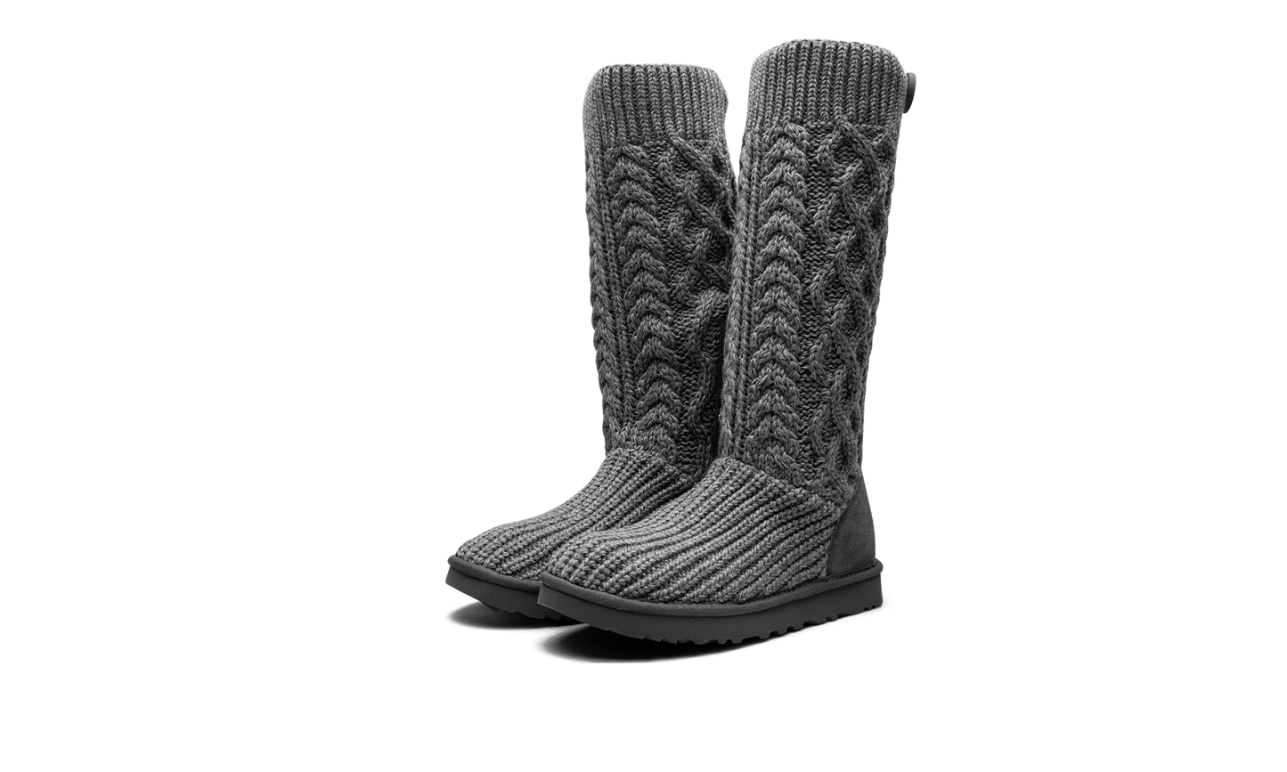 Classic Cardi Cabled Knit Boot WMNS "Grey" 1146010 GREY