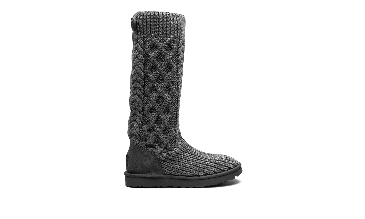 Classic Cardi Cabled Knit Boot WMNS "Grey" 1146010 GREY