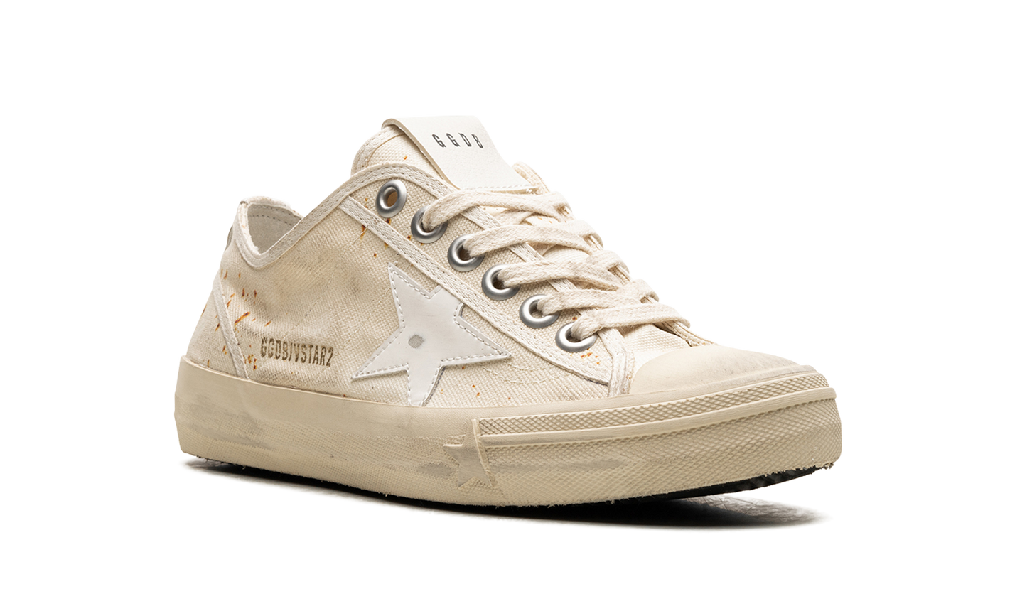 V-STAR 2 CANVAS UPPER LEATHER STAR "MILK WHITE"
