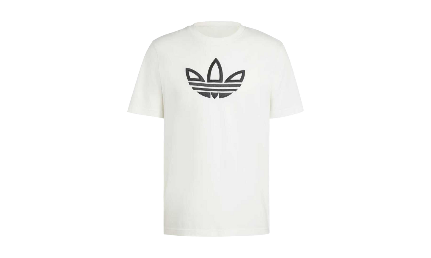 Outline Trefoil T-Shirt "Cloud White" iy4890