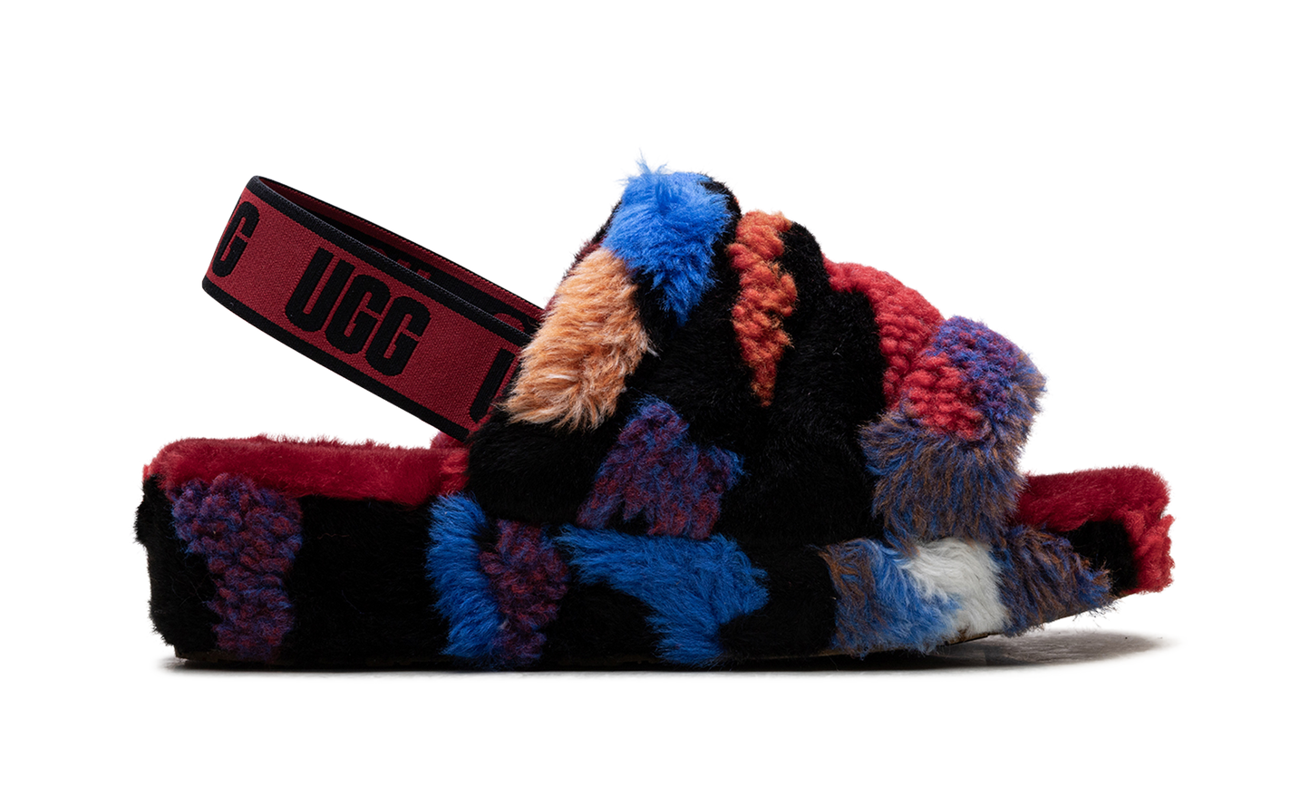 Fluff Yeah Slide WMNS "Cali Collage Red" 1118164 RED